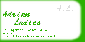 adrian ladics business card