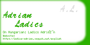 adrian ladics business card